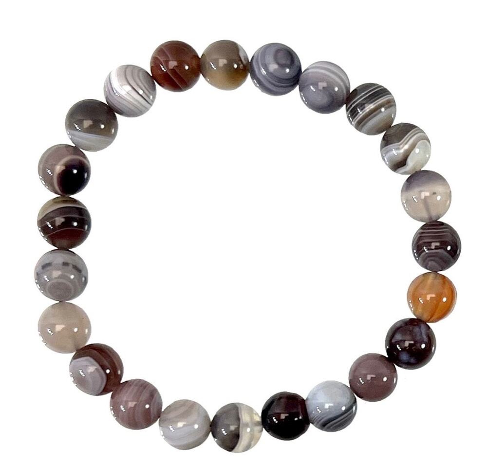8MM Botswana Agate Bracelet
